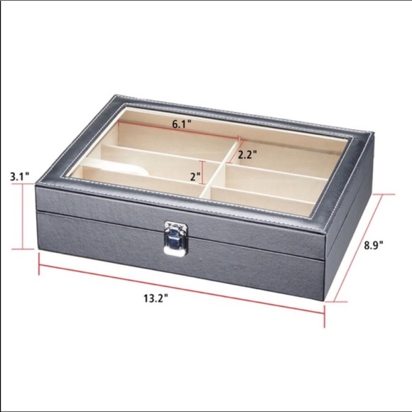 Sunglasses display storage travel leather case - Picture 5 of 8